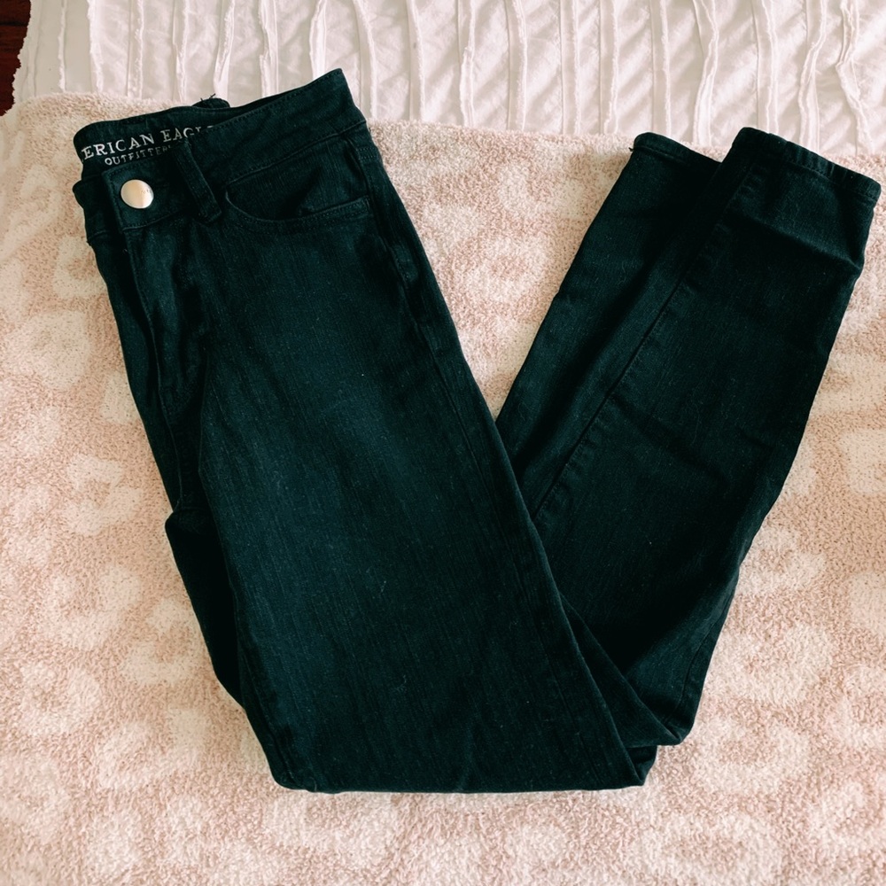 High rise black jeans!